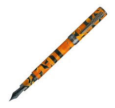 Conklin Stylograph Mosaic Orange Black Fountain Pen