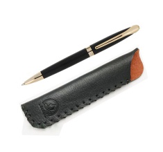 ست هدیه خودکار یوروپن رینگ و کیف چرم قلم