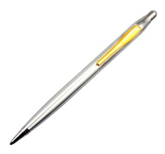 اتود اینوکسکروم تمام استیل گیره طلایی Inoxcrom mechanical pencil stainless steel