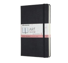 دفتر مولسکین سایز A5 نقطه چین مشکی 120 گرم سری ART