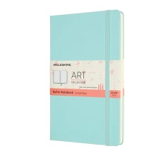 دفتر مولسکین سایز A5 نقطه چین فیروزه ای 120 گرم سری ART