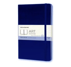 دفتر طراحی مولسکین سایز A5 بدون خط سرمه ای 165 گرم سری ART