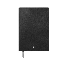 Notebook Medium Saffiano Leather Black - Lined Pages