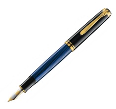 خودنویس پلیکان ام 800 آبی Pelikan M800 Black-Blue classic Fountain pen