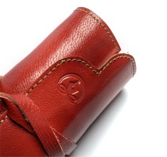 کیف قلم 5 عددی رولی چرم Leather Rolls 5 Slots Pen Case