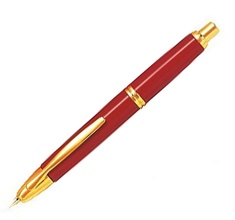 Pilot Capless Fountain Pen with Red Trim Gold