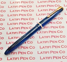 Vintage Parker UK Duofold senior blue Slimfold Fountain pen