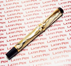 Vintage Parker Duofold International black and pearl Fountain pen