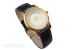 Cross Tension Gold Tone Quartz Black Leather