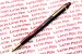 Vintage Eversharp mechanical pencil skyline red modern
