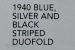 Vintage Parker Duofold Striped blue silver and black Fountain pen